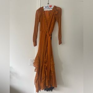 DVF printed chiffon dress